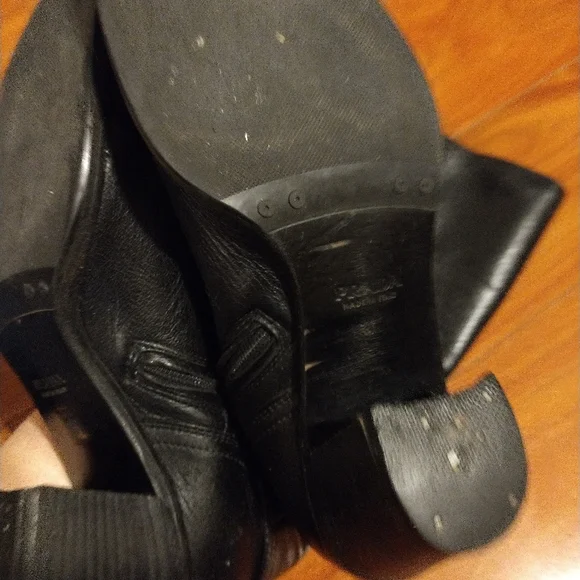 Prada Zipper Leather Boots Black 36